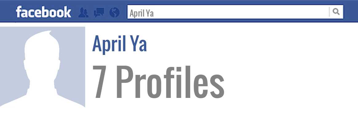 April Ya facebook profiles