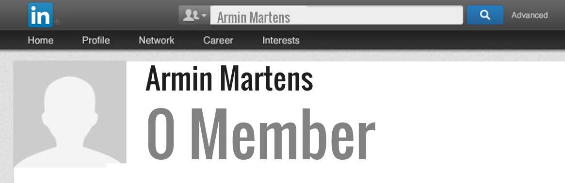 Armin Martens linkedin profile