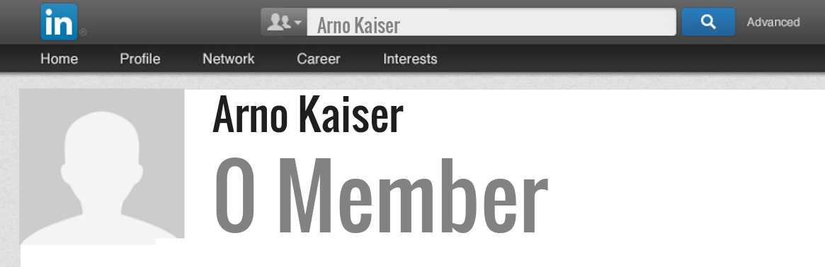 Arno Kaiser linkedin profile