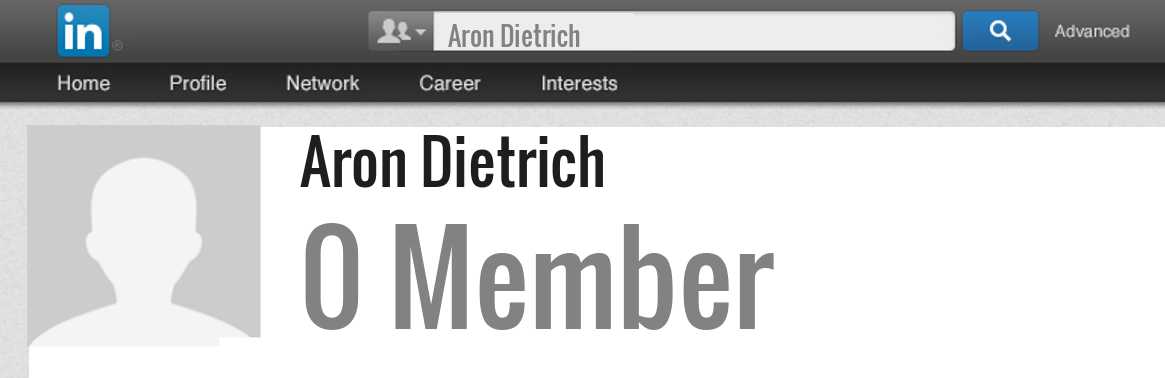 Aron Dietrich linkedin profile