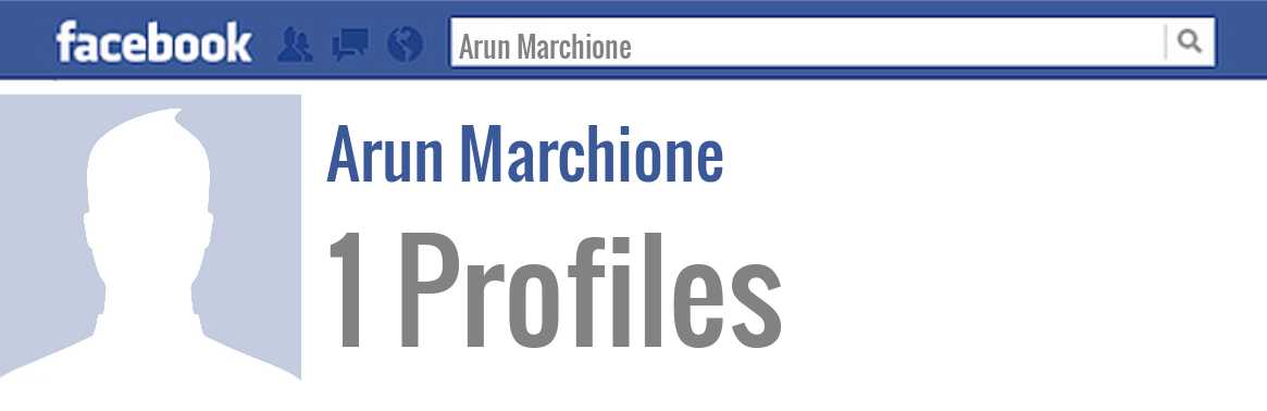 Arun Marchione facebook profiles