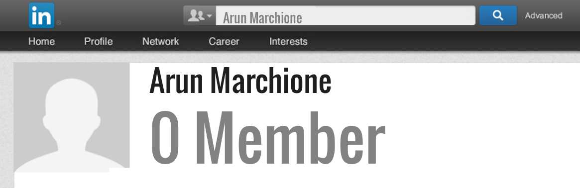 Arun Marchione linkedin profile