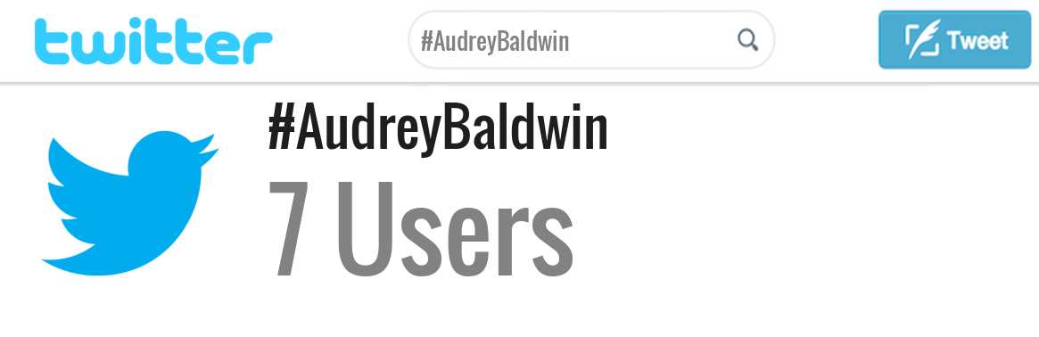 Audrey Baldwin twitter account