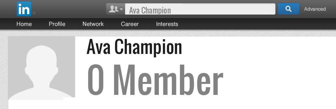 Ava Champion linkedin profile