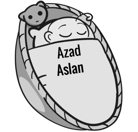 Azad Aslan sleeping baby