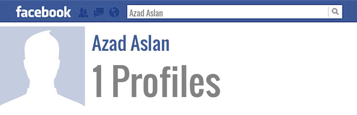 Azad Aslan facebook profiles
