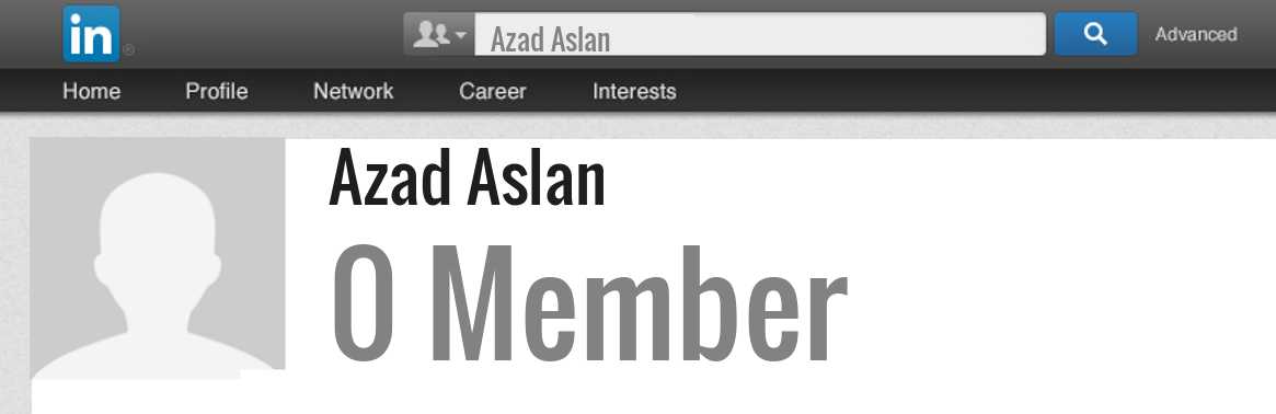 Azad Aslan linkedin profile