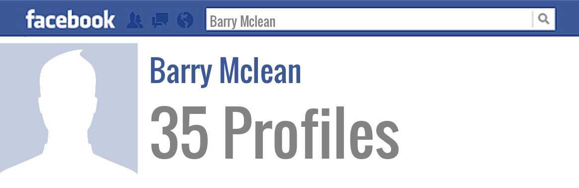 Barry Mclean facebook profiles