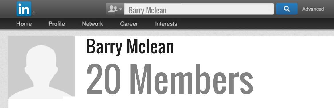 Barry Mclean linkedin profile