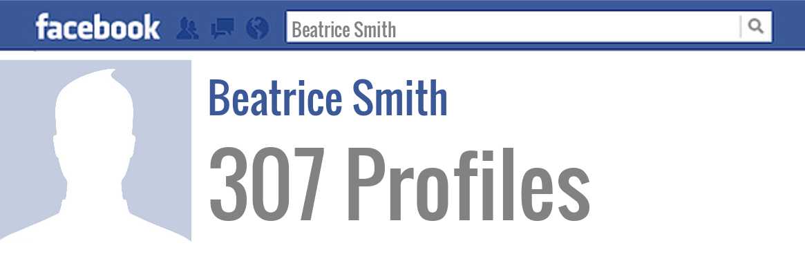 Beatrice Smith facebook profiles