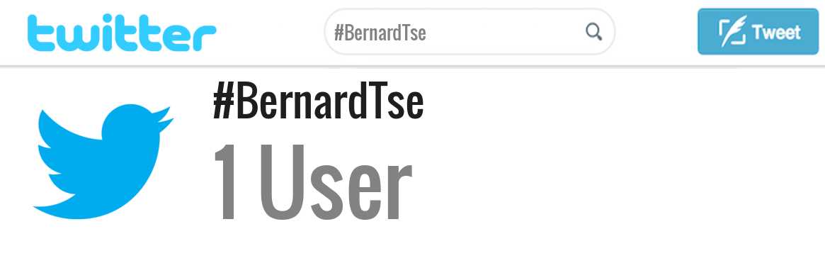 Bernard Tse twitter account