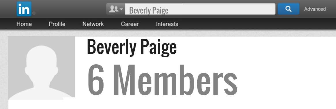 Beverly Paige linkedin profile