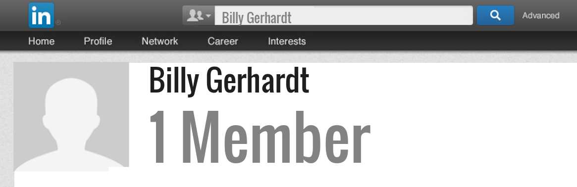 Billy Gerhardt linkedin profile