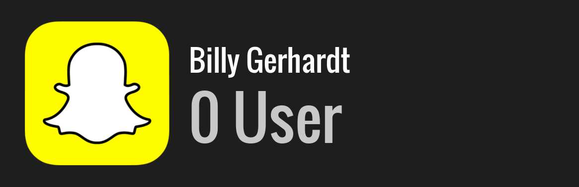 Billy Gerhardt snapchat