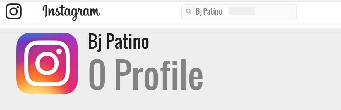 Bj Patino instagram account