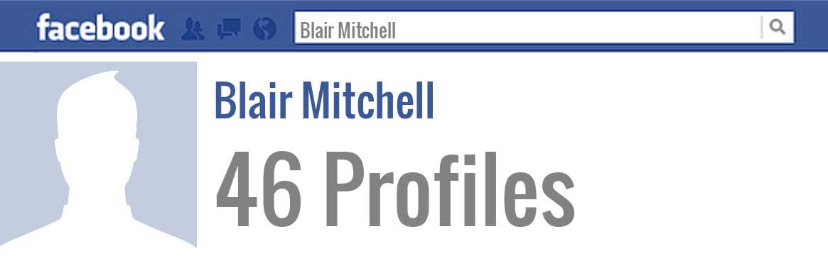 Blair Mitchell facebook profiles