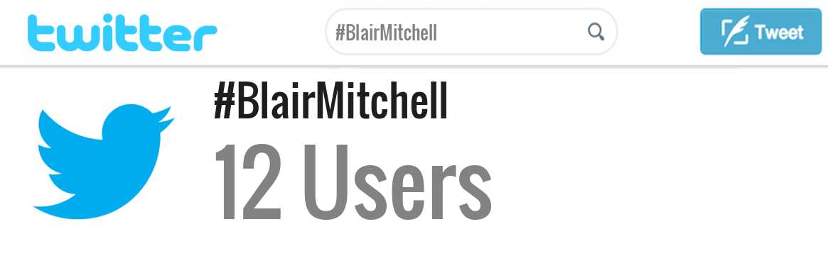 Blair Mitchell twitter account