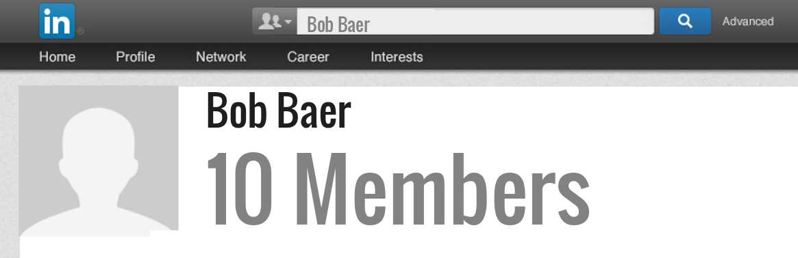 Bob Baer linkedin profile