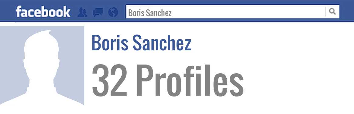 Boris Sanchez facebook profiles