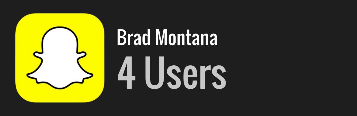 Brad Montana snapchat