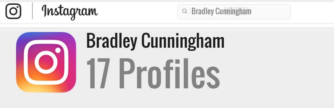 Bradley Cunningham instagram account