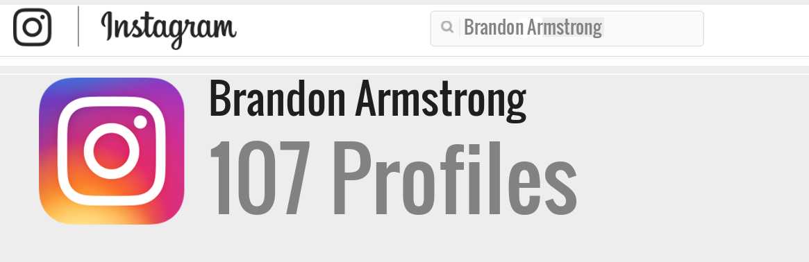 Brandon Armstrong instagram account