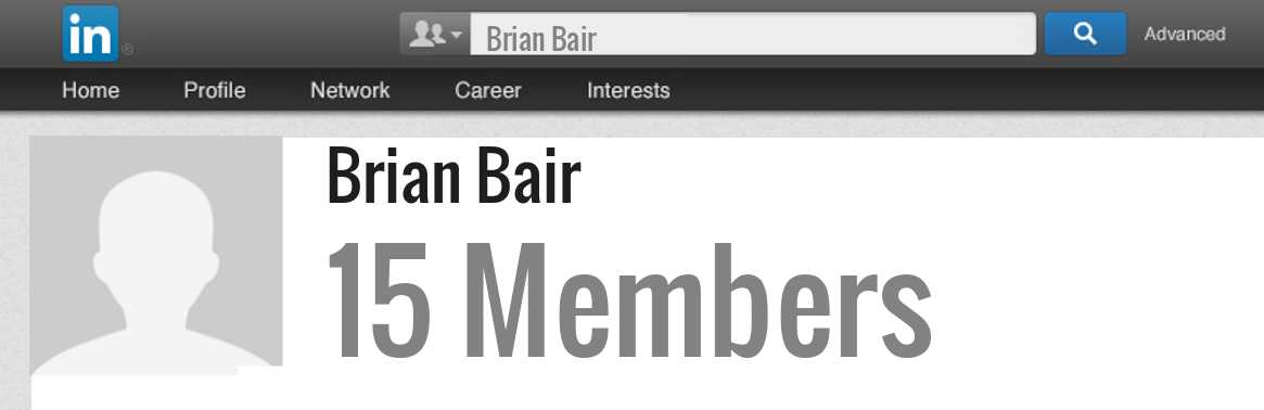 Brian Bair linkedin profile