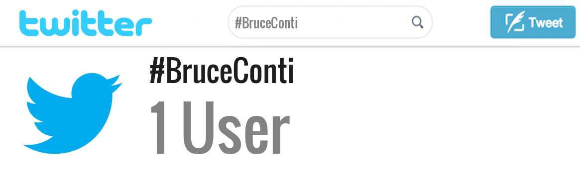 Bruce Conti twitter account