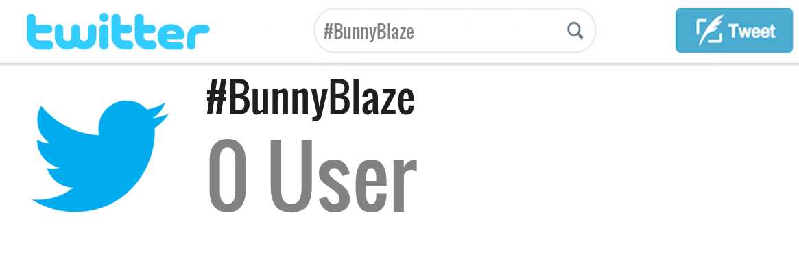 Bunny Blaze twitter account