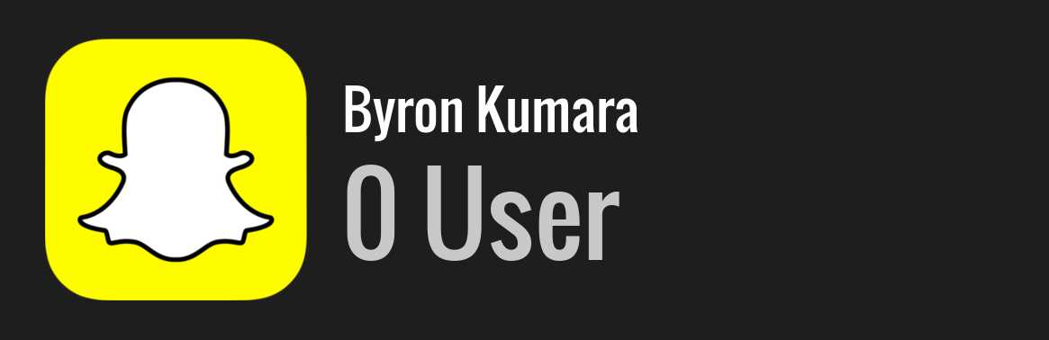 Byron Kumara snapchat