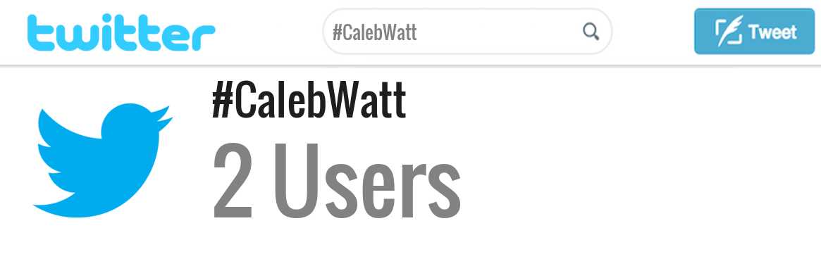 Caleb Watt twitter account