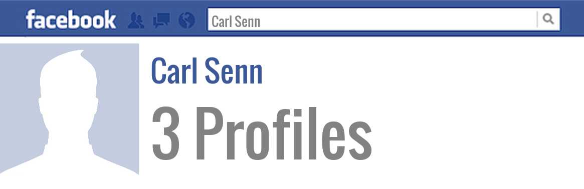 Carl Senn facebook profiles