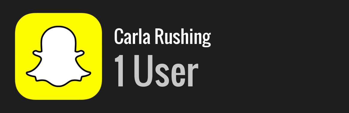 Carla Rushing snapchat