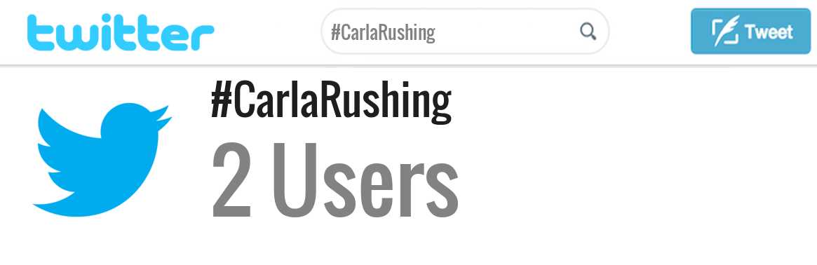 Carla Rushing twitter account