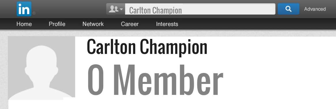 Carlton Champion linkedin profile