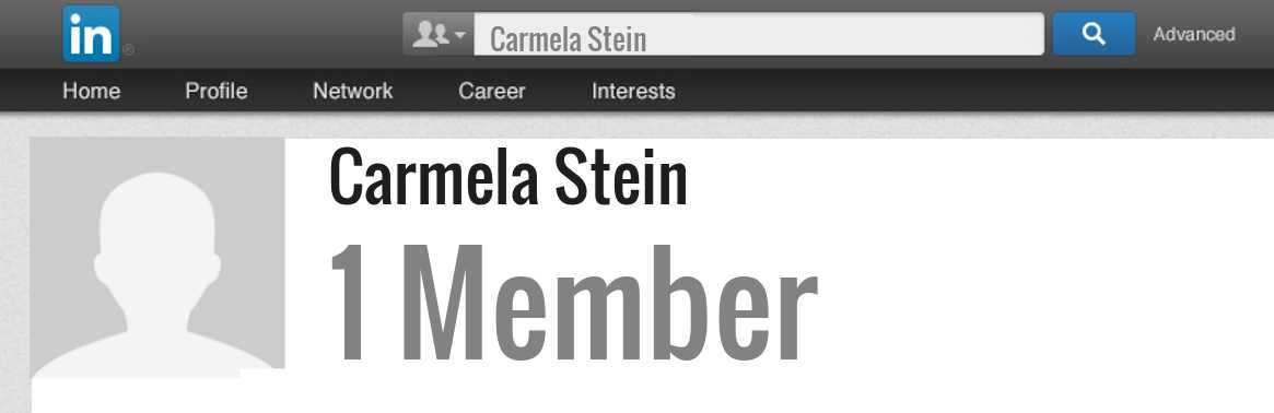 Carmela Stein linkedin profile