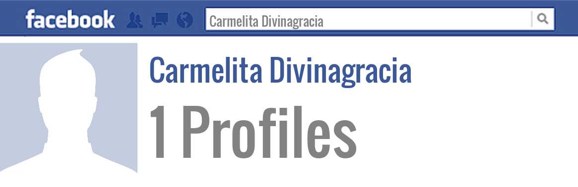 Carmelita Divinagracia facebook profiles