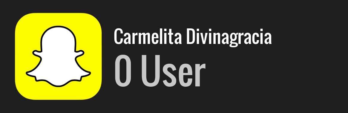 Carmelita Divinagracia snapchat