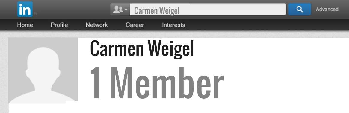 Carmen Weigel linkedin profile