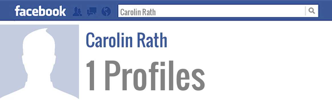 Carolin Rath facebook profiles