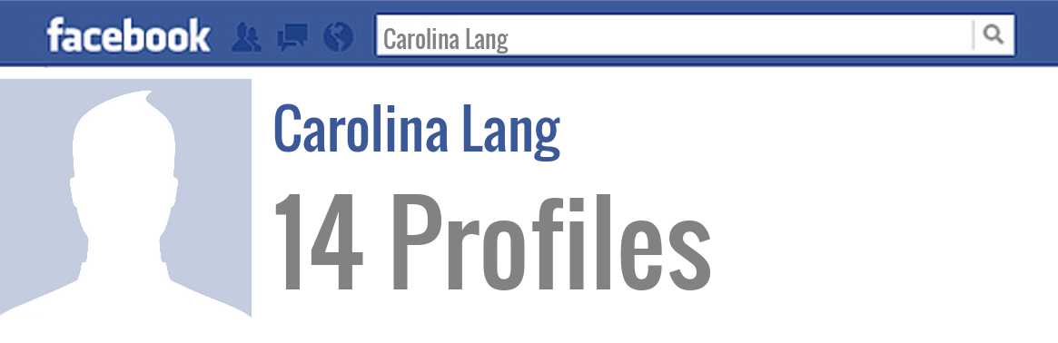 Carolina Lang facebook profiles