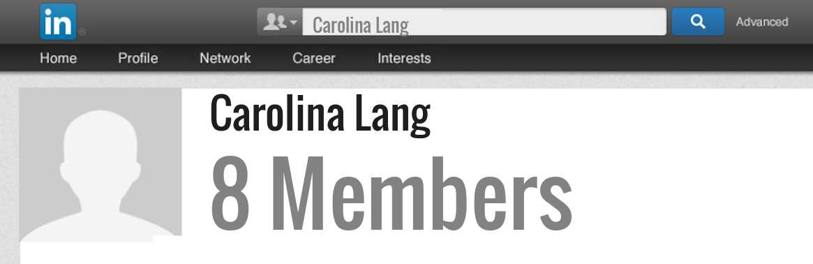 Carolina Lang linkedin profile