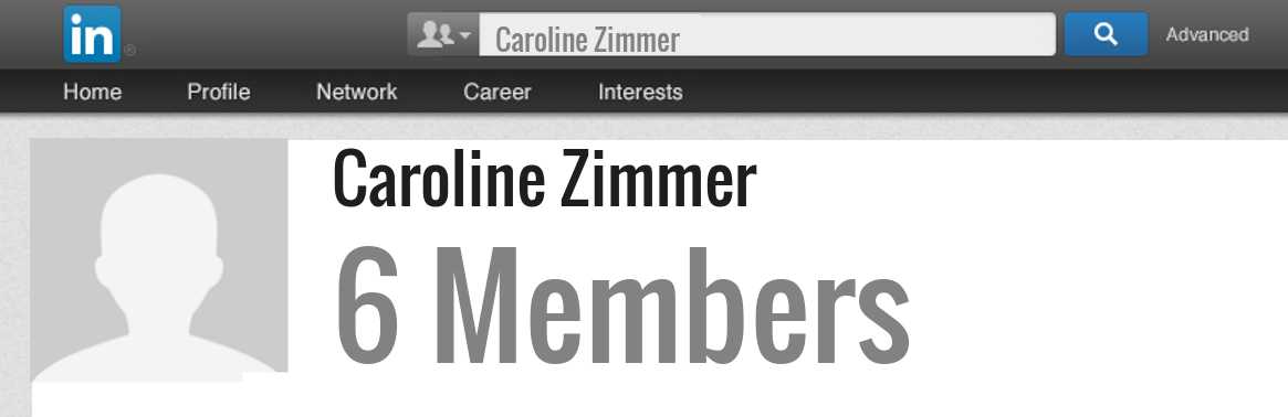 Caroline Zimmer linkedin profile