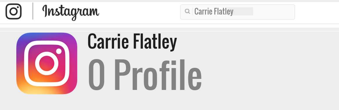 Carrie Flatley instagram account