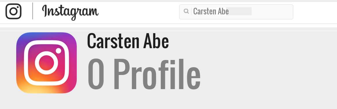 Carsten Abe instagram account