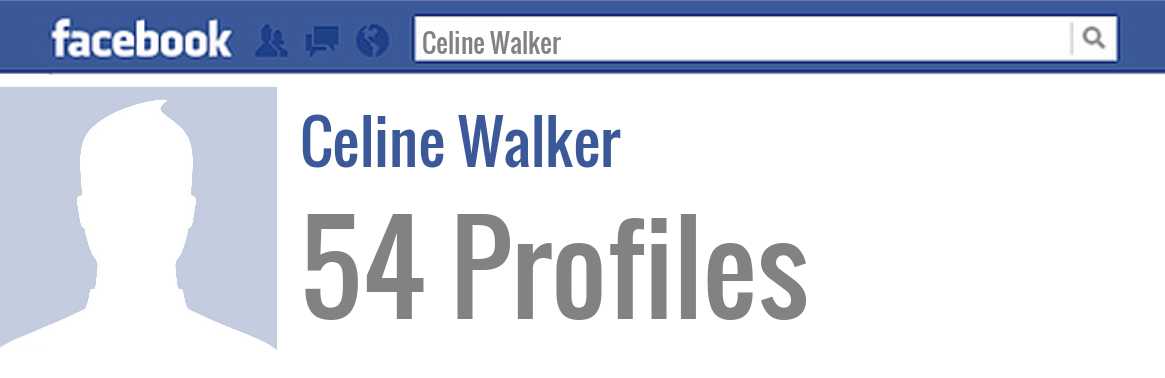 Celine Walker facebook profiles