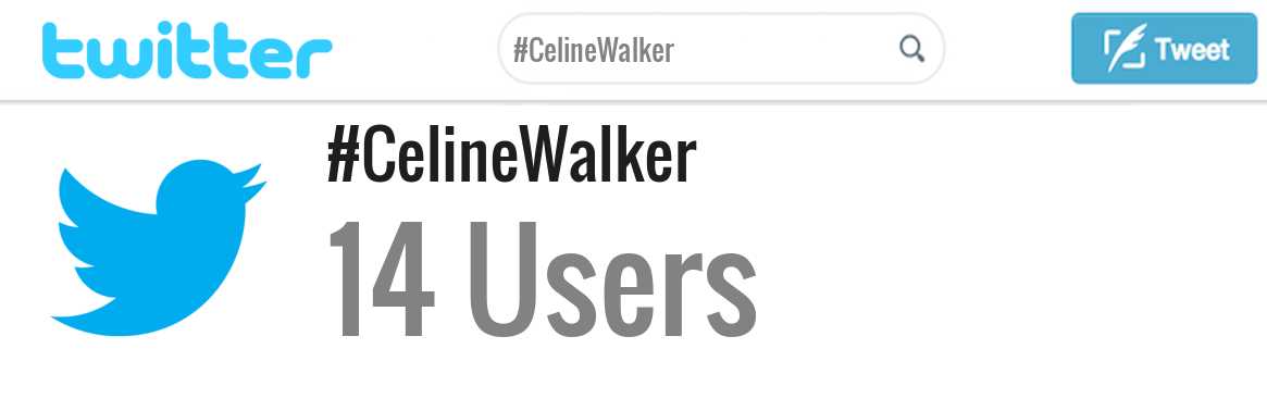 Celine Walker twitter account