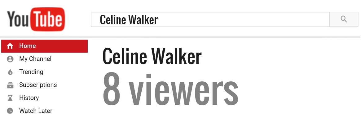 Celine Walker youtube subscribers