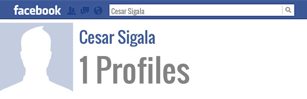 Cesar Sigala facebook profiles