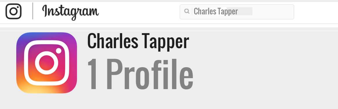 Charles Tapper instagram account